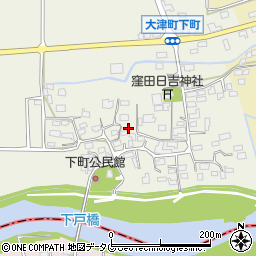 熊本県菊池郡大津町下町201周辺の地図