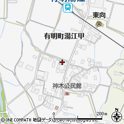 長崎県島原市有明町湯江甲582周辺の地図
