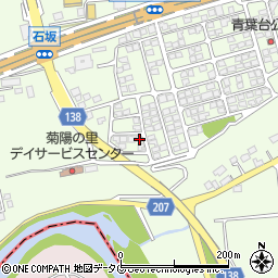 熊本県菊池郡菊陽町津久礼1977-4周辺の地図