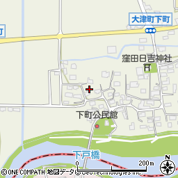 熊本県菊池郡大津町下町217周辺の地図