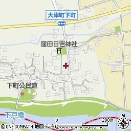 熊本県菊池郡大津町下町183周辺の地図