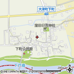 熊本県菊池郡大津町下町190-1周辺の地図