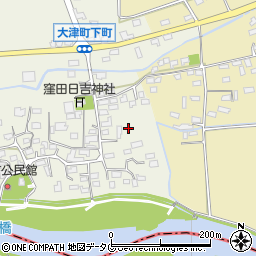 熊本県菊池郡大津町下町158周辺の地図
