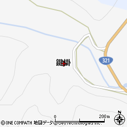 高知県土佐清水市鍵掛周辺の地図