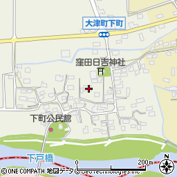 熊本県菊池郡大津町下町190周辺の地図