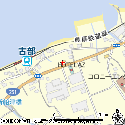 鹿田鮮魚店周辺の地図