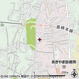 長崎県諫早市城見町46-21周辺の地図