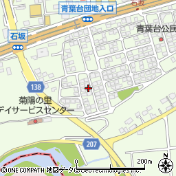 熊本県菊池郡菊陽町津久礼1977-25周辺の地図