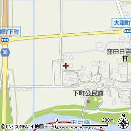 熊本県菊池郡大津町下町226周辺の地図