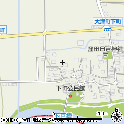 熊本県菊池郡大津町下町219周辺の地図