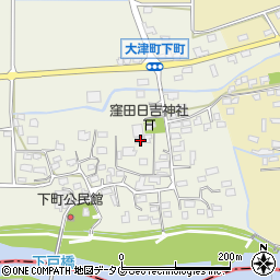 熊本県菊池郡大津町下町178周辺の地図