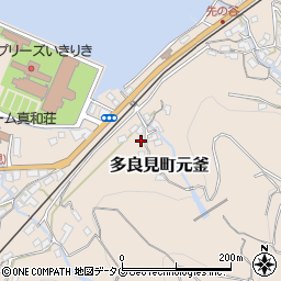 長崎県諫早市多良見町元釜21周辺の地図