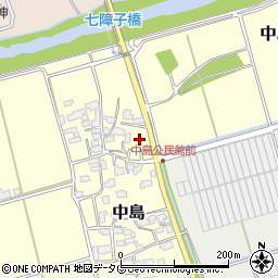 熊本県菊池郡大津町中島1周辺の地図