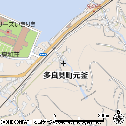 長崎県諫早市多良見町元釜20周辺の地図