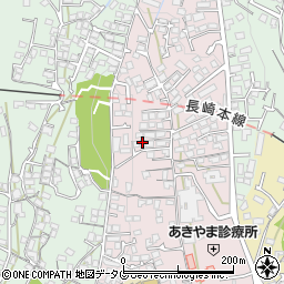 長崎県諫早市城見町45-10周辺の地図