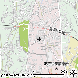 長崎県諫早市城見町45-9周辺の地図