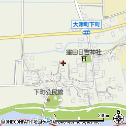 熊本県菊池郡大津町下町202周辺の地図