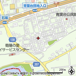 熊本県菊池郡菊陽町津久礼1977-33周辺の地図