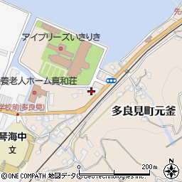 長崎県諫早市多良見町元釜1周辺の地図