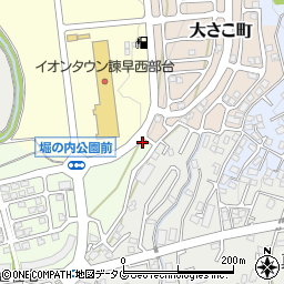 長崎県諫早市大さこ町1周辺の地図