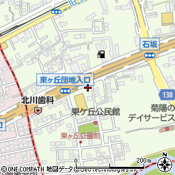 熊本県菊池郡菊陽町津久礼2098-19周辺の地図