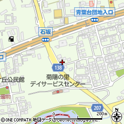 熊本県菊池郡菊陽町津久礼2258-3周辺の地図