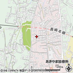 長崎県諫早市城見町45-12周辺の地図