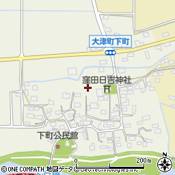 熊本県菊池郡大津町下町190-2周辺の地図