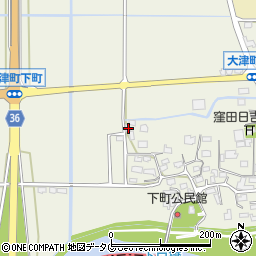 熊本県菊池郡大津町下町224周辺の地図