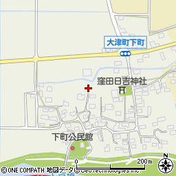 熊本県菊池郡大津町下町周辺の地図