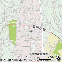 長崎県諫早市城見町48-33周辺の地図