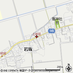 上岩坂周辺の地図