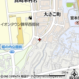 長崎県諫早市大さこ町15周辺の地図