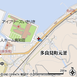 長崎県諫早市多良見町元釜3周辺の地図
