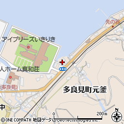 長崎県諫早市多良見町元釜6周辺の地図