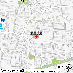 合志市須屋支所周辺の地図