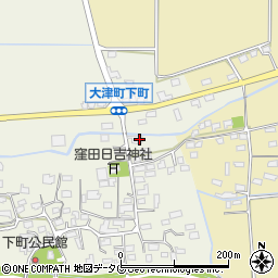 熊本県菊池郡大津町下町174周辺の地図