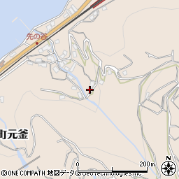 長崎県諫早市多良見町元釜129周辺の地図
