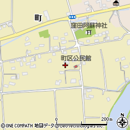 熊本県菊池郡大津町町周辺の地図
