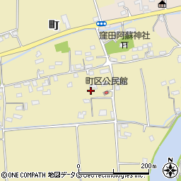 熊本県大津町（菊池郡）町周辺の地図