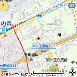 熊本県菊池郡菊陽町津久礼2172-25周辺の地図