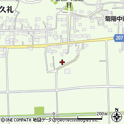 熊本県菊池郡菊陽町津久礼777周辺の地図