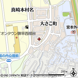長崎県諫早市大さこ町13周辺の地図