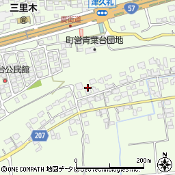 熊本県菊池郡菊陽町津久礼1951周辺の地図