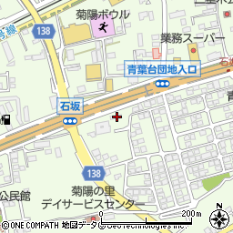 熊本県菊池郡菊陽町津久礼2265-1周辺の地図