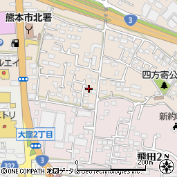 熊本県熊本市北区四方寄町496-3周辺の地図
