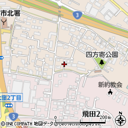 熊本県熊本市北区四方寄町483-2周辺の地図