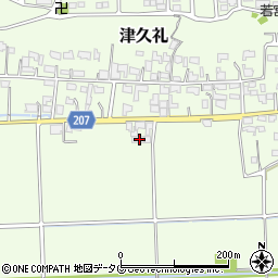 熊本県菊池郡菊陽町津久礼508周辺の地図