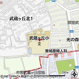 菊陽町立武蔵ヶ丘小学校周辺の地図