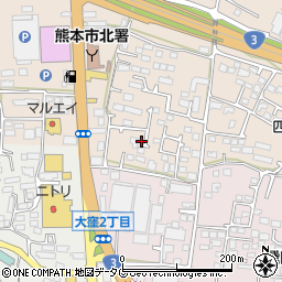 熊本県熊本市北区四方寄町500-13周辺の地図